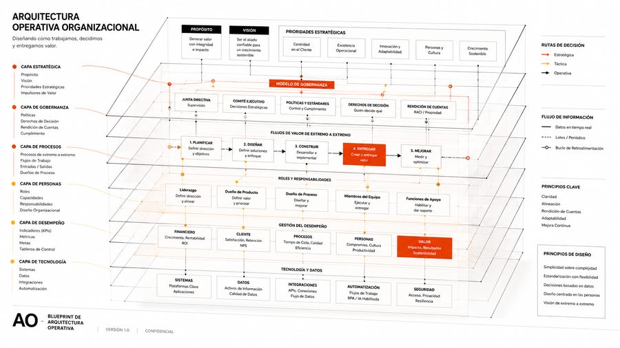 Arquitectura Operativa™ — blueprint de arquitectura operativa organizacional